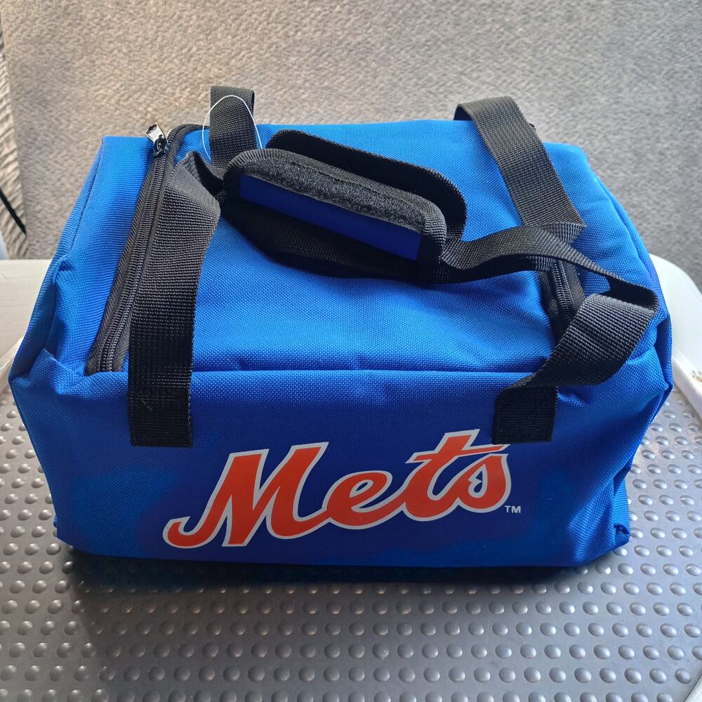 New York Mets Insulated Cooler Bag MLB Lunch Tote Blue Soft Sided